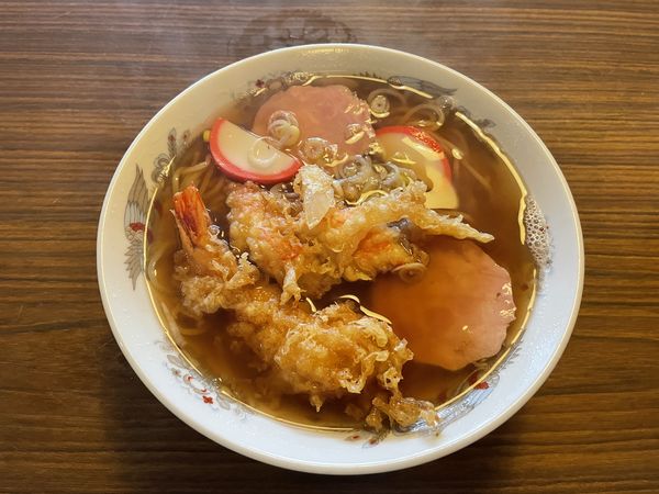 「天ぷら中華そば570円」@あさの屋の写真