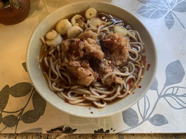 「いかげそ天そば 370円」@六文そば 金杉橋店の写真