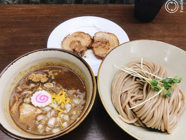 「つけ麺並＋豚バラチャーシュー」@麺屋みつば＋クローバーの写真
