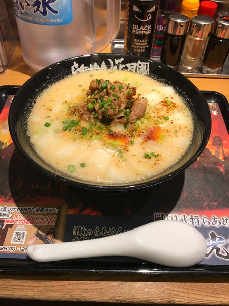 「戦国武将らあめん明智光秀」@らあめん花月嵐 東高円寺店の写真