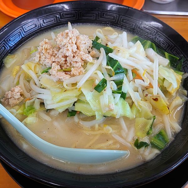 「濃厚鶏白湯タンメン 大盛 800」@麺屋ゆらの写真