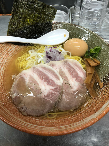 「金目鯛&ゆりかごホタテ出汁塩＋キンメソース×2」@覆麺 智の写真