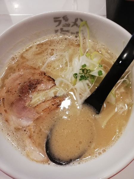 「魚介とんこつラーメン」@ラーメン海鳴 福岡空港店の写真
