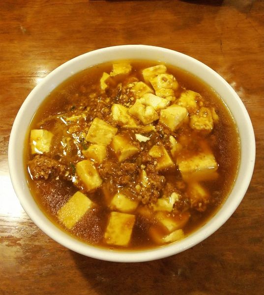 「麻婆豆腐入りラーメン 670円」@門屋敷の写真