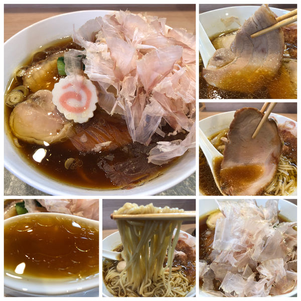 「極上かつお節の中華そば もろみポーク2枚 1300円」@中華そば 深緑の写真