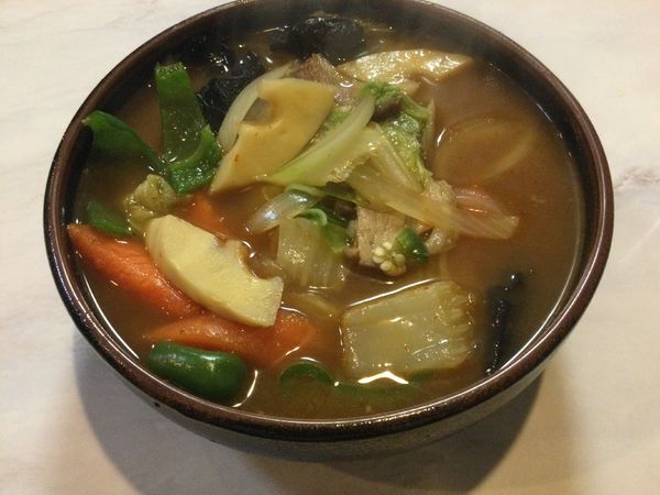 「季節麺《カルビラーメン》(¥800)」@香珍の写真