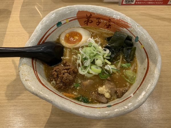 「弟子屈味噌スモール 680円」@弟子屈ラーメン ラーメン滑走路店の写真