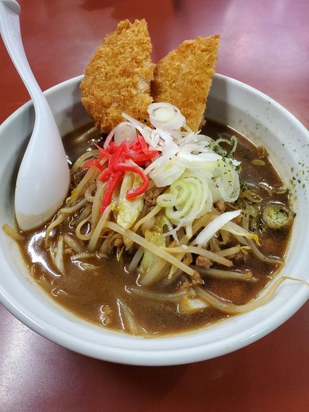 「ソースらーめん　ハムカツ」@中華料理 大輦の写真