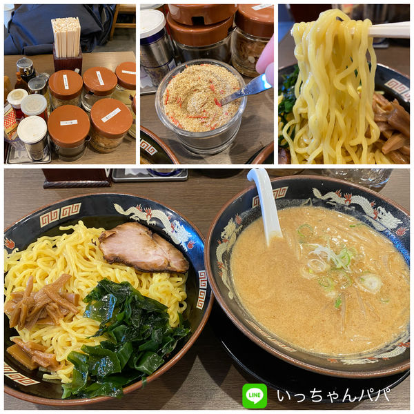 「味噌つけ麺 960円 大盛りサービス」@北海道らーめん 熊源の写真