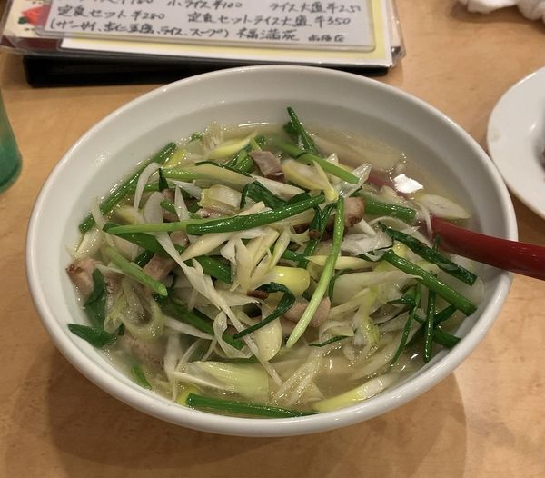 「青ねぎの塩ラーメン」@福満苑 市原店の写真