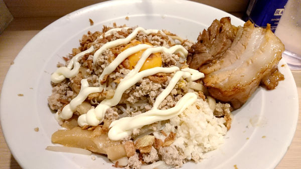 「【夜】ラーメン汁なし+ひき肉」@麺屋 味方の写真