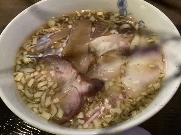 「ワンタンメン（ミニ）800円」@淺草 來々軒の写真