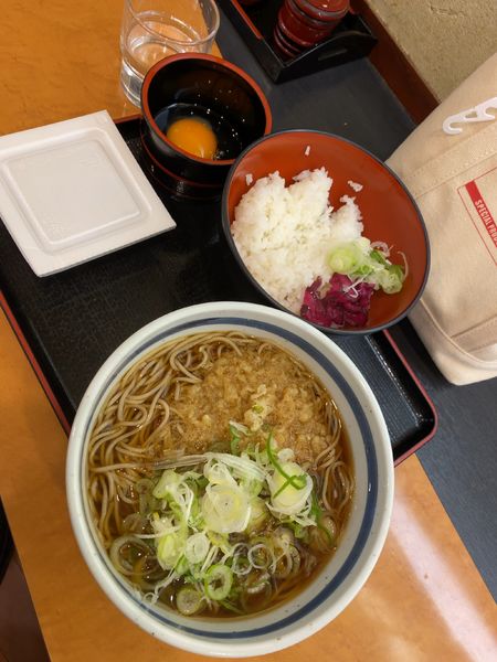 「朝蕎麦 納豆」@蕎麦 一心たすけ 田町店の写真