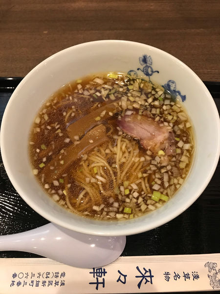 「らうめん・ミニ 600円」@淺草 來々軒の写真