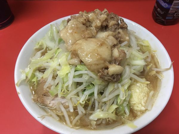 「小ラーメン　ニンニクアブラ」@ラーメン二郎 松戸駅前店の写真