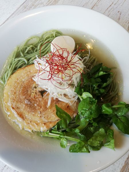 「白トリュフ塩ラーメン」@BumBunBlauCafe with BeeHiveの写真