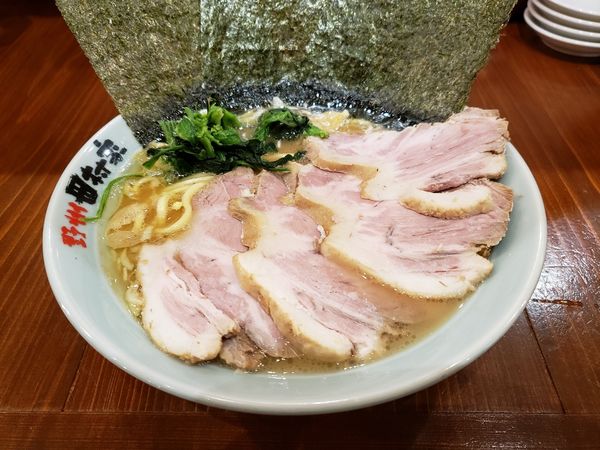 「チャーシューメン（バリカタ、脂少」@横浜らーめん 田村家 足利店の写真