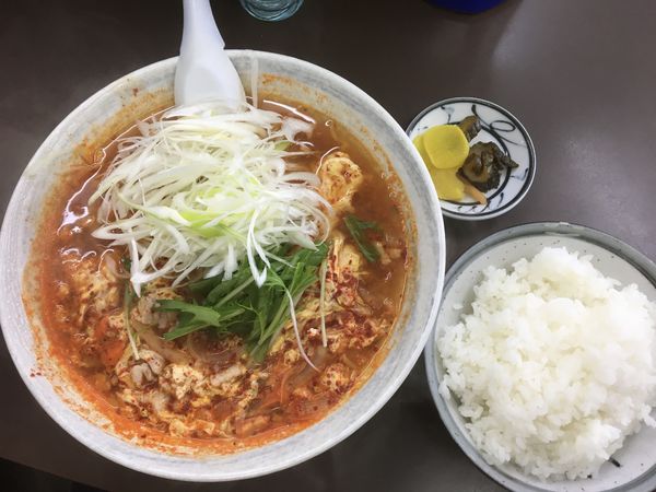 「南ばん麺 900円 ライス150円」@南ばん亭の写真