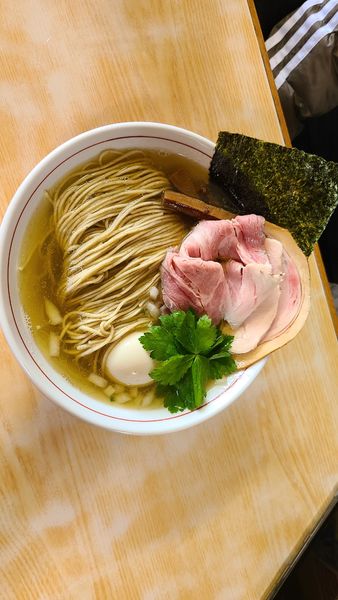 「特製煮干しそば白(大盛)」@と多゛食堂の写真