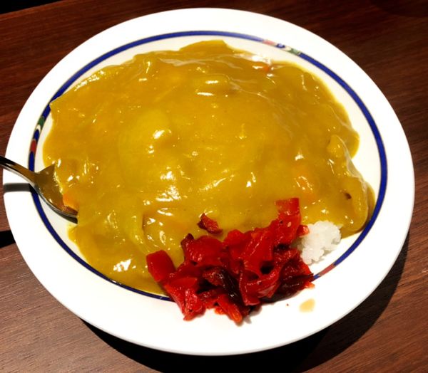 「カレーライス(普通)」@名物 万代そばの写真