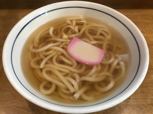 「かけうどん　300円」@ウエスト 川端店の写真