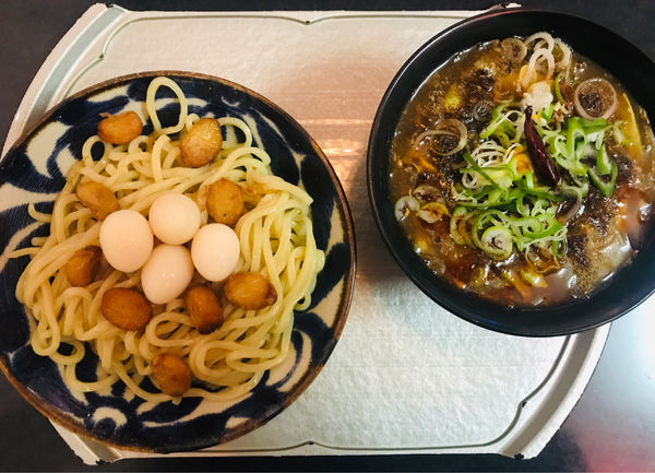 「水煮肉片(つけ麺)」@らー神 心温の写真