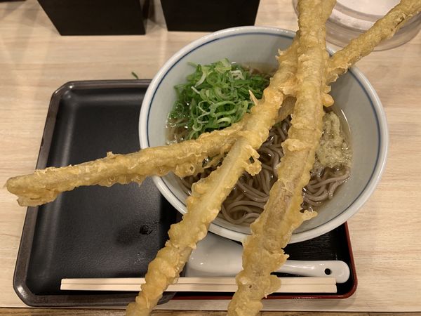 「天下三槍そば 764円」@やりうどん 福岡店の写真