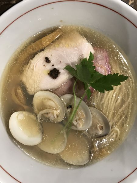 「蛤そば 1010円」@特級鶏蕎麦 龍介の写真