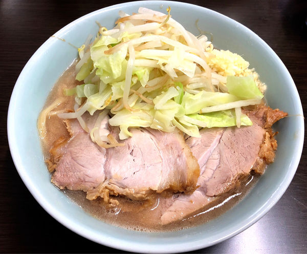 「ラーメン(小.麺半分.ニンニク)」@ラーメン二郎 新潟店の写真