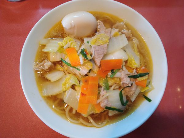 「味玉スタミナラーメン＋麺増し」@麺屋しのはら 三日月食堂の写真