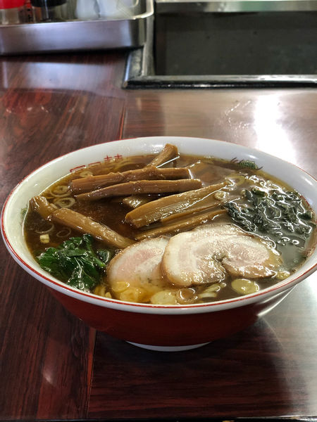 「メンマラーメン大盛り（1000円）」@らあめん 福丸の写真