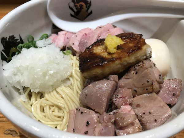 「特製フォアグラ油そば 1,200円 大盛 120円」@満鶏軒の写真