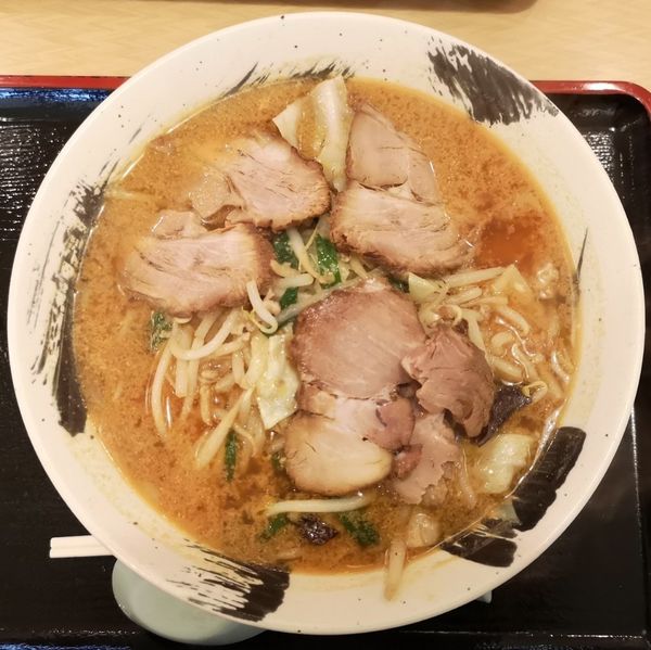 「味噌チャーシューメン ¥820」@万八ラーメン 苫生店の写真