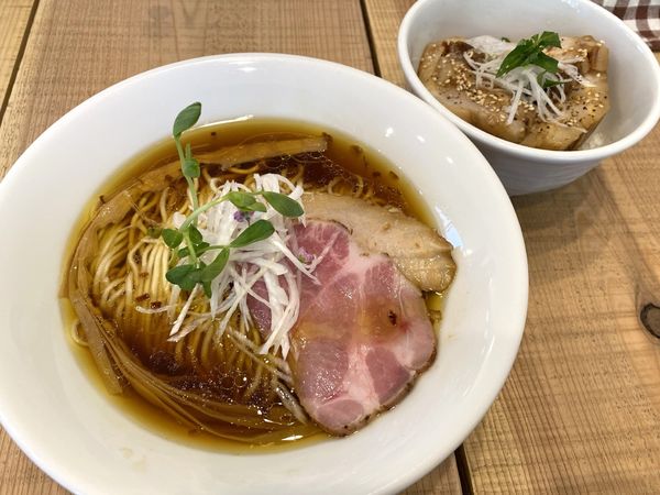 「Kiri_Soba ８３０円＋脂身ごはん ３５０円」@The Noodles & Saloon Kiriyaの写真