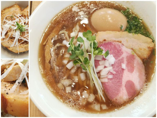 「味玉潮らぁ麺＋脂身ごはん（小）」@The Noodles & Saloon Kiriyaの写真