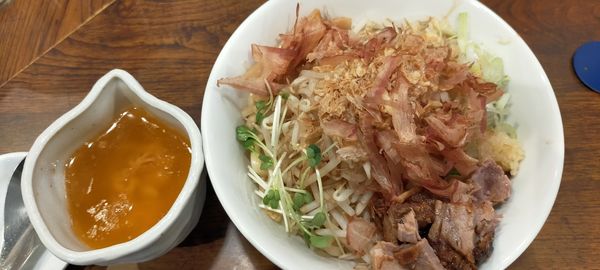 「まぜそば」@つけめんTETSU 御徒町ラーメン横丁店の写真