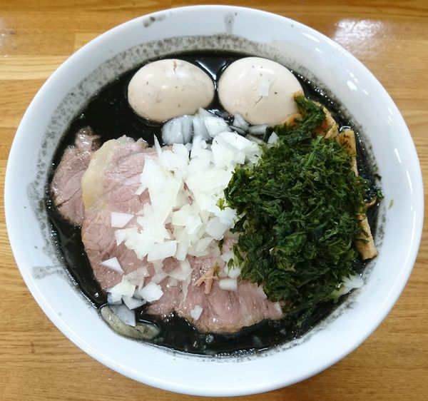 「【限定】特製竹炭味噌」@中華そば136の写真