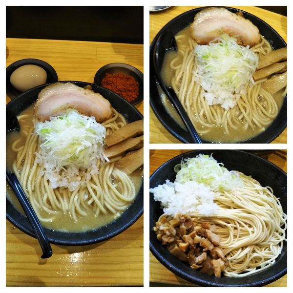 「らーめん大盛り+辛いやつ+和え玉」@自家製麺TANGOの写真