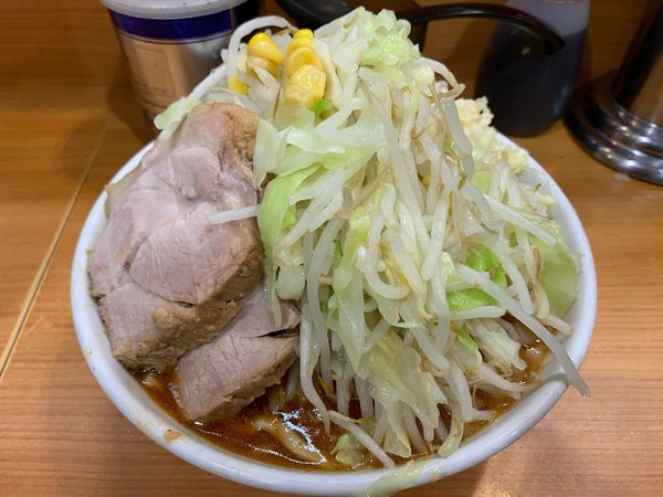 「プチ　カレーんじゃね　ニンニクヤサイマシ　アブラマシマシ」@ラーメン二郎 八王子野猿街道店2の写真