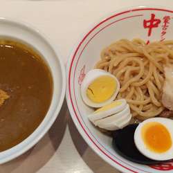 濃厚カレーつけ麺＋茹で卵スライス