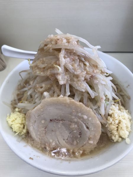 「らーめん、ヤサイ、アブラ、ニンニク、ショウガ」@らーめんPitの写真