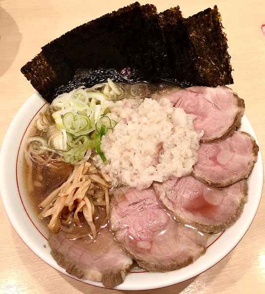 「チャーシュー麺　中盛り 890 海苔50」@手打ち中華そば 酒田の写真