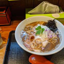 烏賊煮干しそば+和え玉