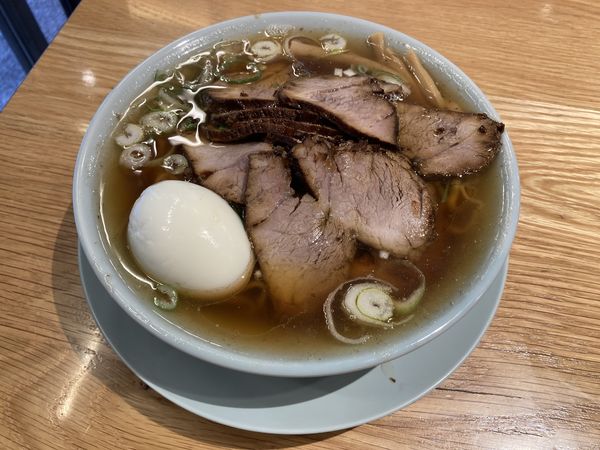 「チャーシュー麺＋茹で卵」@ちえちゃんラーメン 川口店の写真