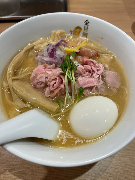 「特製らぁ麺（期間限定 鶏白湯 仕立て）1050円」@らぁ麺 鳳仙花の写真