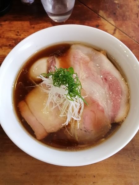 「中華そば　900円　クーポン味玉」@中華そば しば田の写真