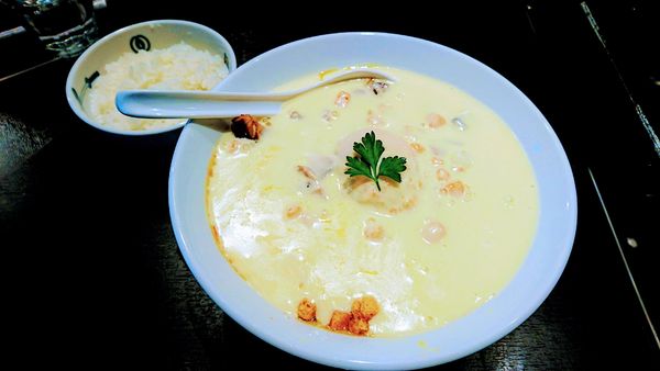 「【限定】秋はチーズカリー麺(追い飯付き)」@麺屋武蔵 巌虎の写真
