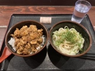 「麻婆丼とあつかけ ￥671」@讃岐うどん大使 東京麺通団の写真