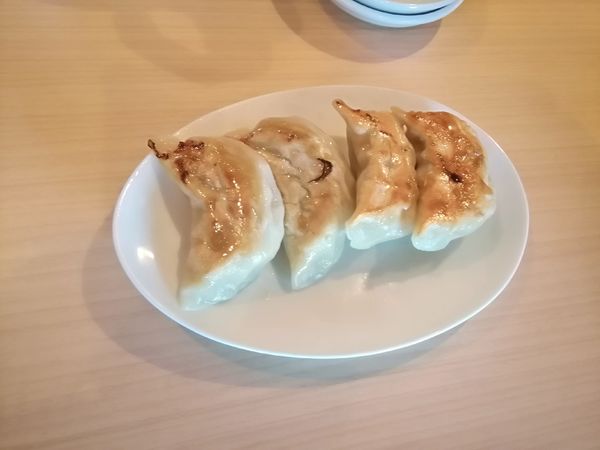 「焼餃子(4個395円)」@支那そば まるこうの写真