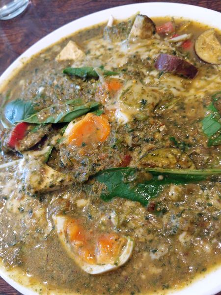 「ホウレン草とチーズ・ミックスB・玄米」@カシミールの写真